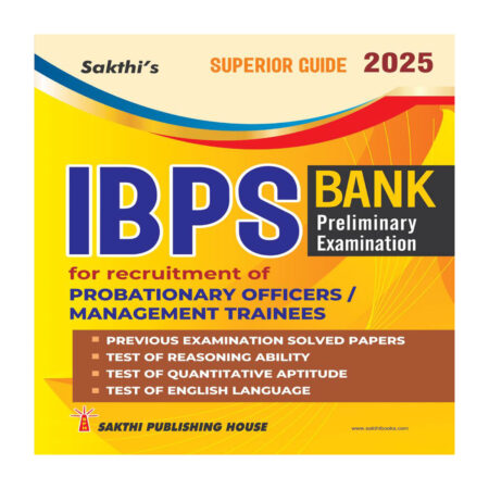 IBPS Probationary Officers / Management Trainees Preliminary Examination Book 2025