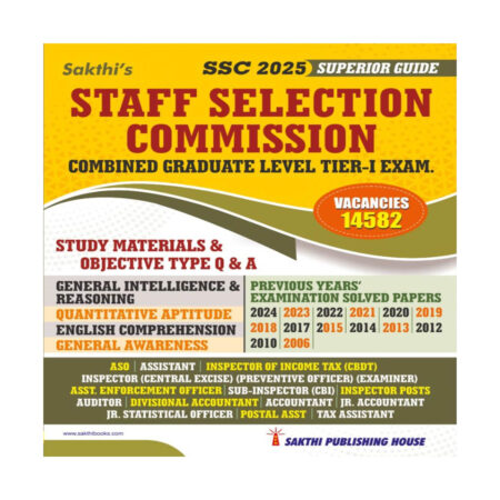 SSC CGL Tier I Exam. Study Materials & Objective Type Q & A Previous Years`Exam Solved Papers