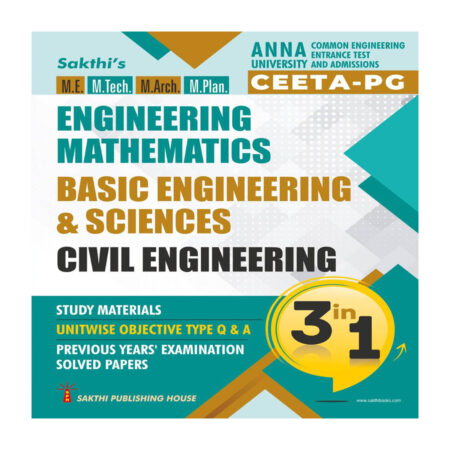 CEETA-PG Civil Engineering,Engineering Mathematics & Basic Engineering and Sciences (3 in 1)