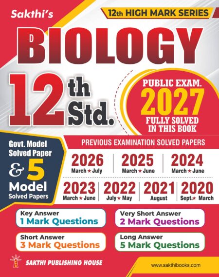 12th Std Biology Model Solved Papers and Previous Examination Solved Papers (Public Exam 2027)
